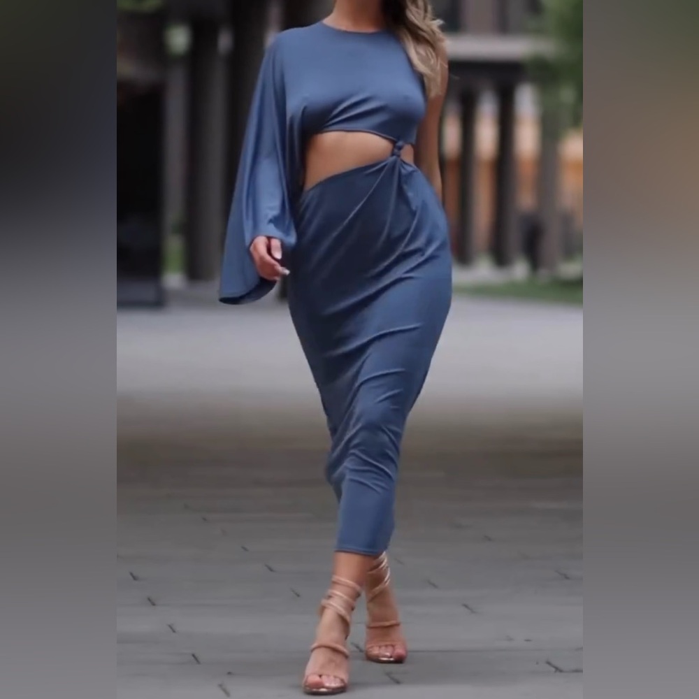 Zara Slate Blue Dress